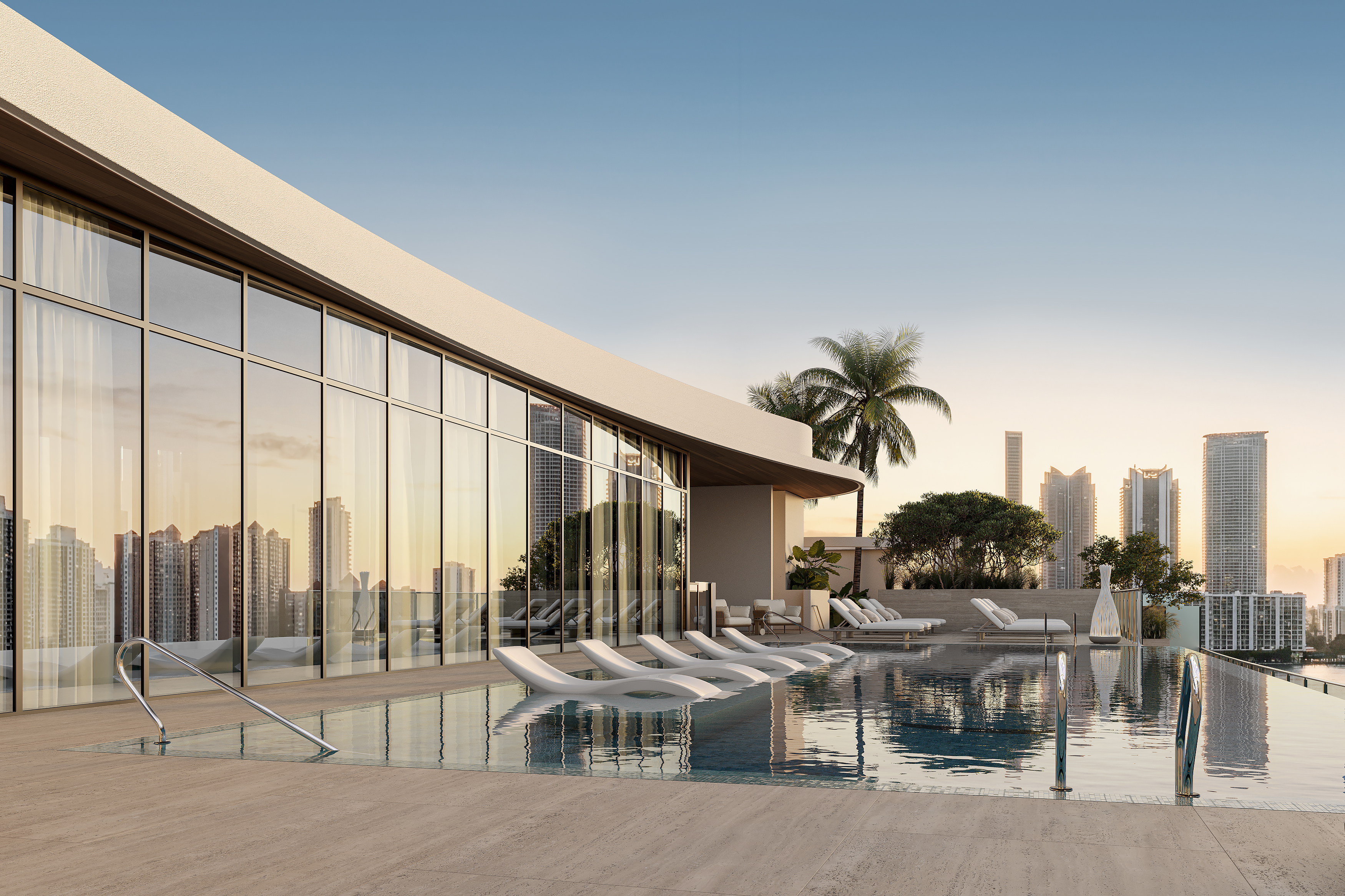 Rooftop pool terrace